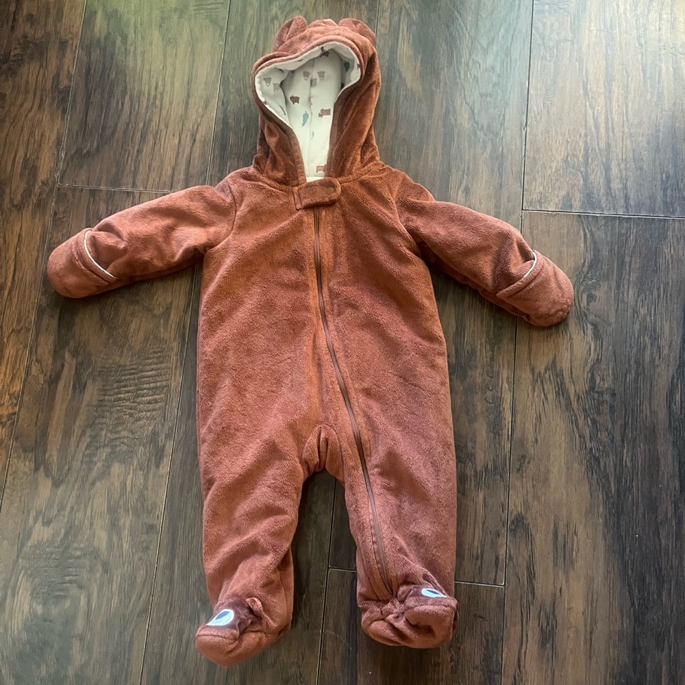 Carter's Just One You Baby Teddy Romper Outfit with Bear and Tree Design